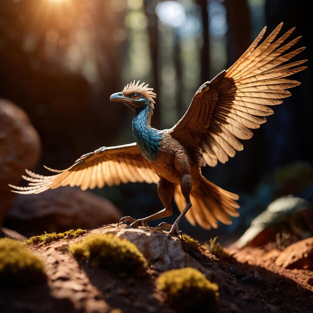 Archaeopteryx animale preistorico dinosauro fotografia della fauna selvatica