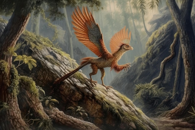 Archaeopteryx nell'ambiente naturale