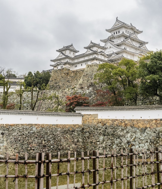 Architettura antica del castello di Himeji nella prefettura di Hyogo, Giappone