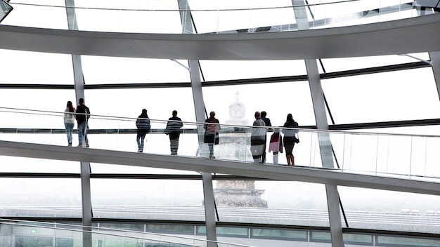 Architettura artistica a spirale del Reichstag a Berlino, Germania