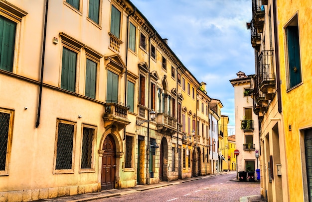 Architettura del centro storico di vicenza italia