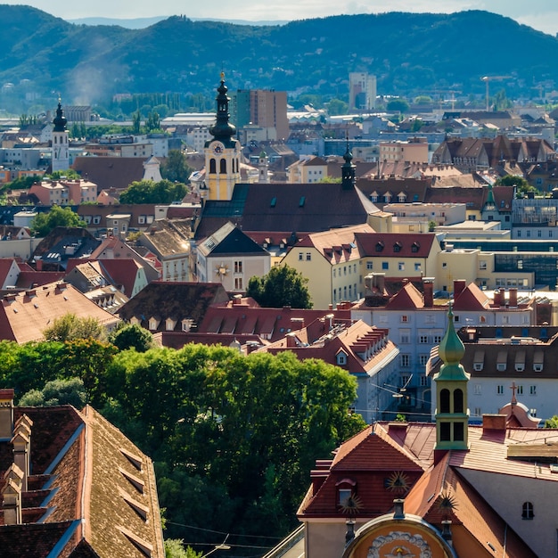 Architettura del paesaggio urbano a Graz Stiria Austria