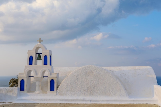 Architettura della città di Thira Santorini Grecia