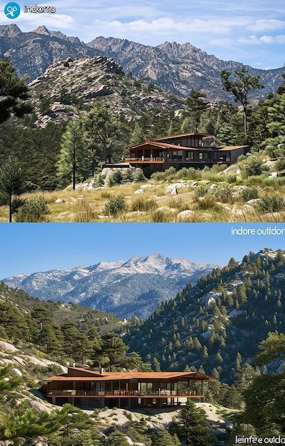 architettura di caffè di montagna