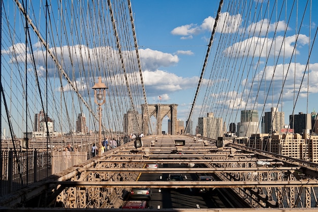 Architettura di New York del ponte di Brooklyn