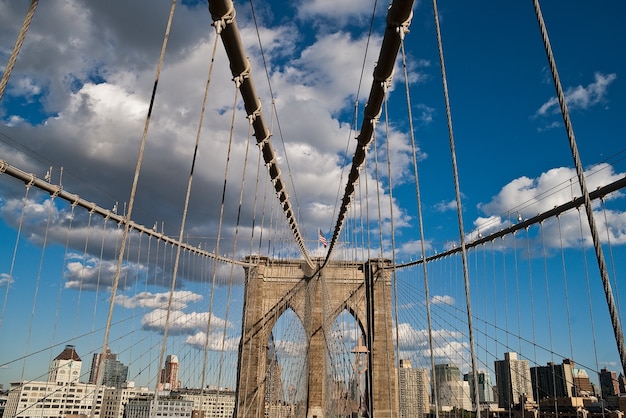 Architettura di New York del ponte di Brooklyn