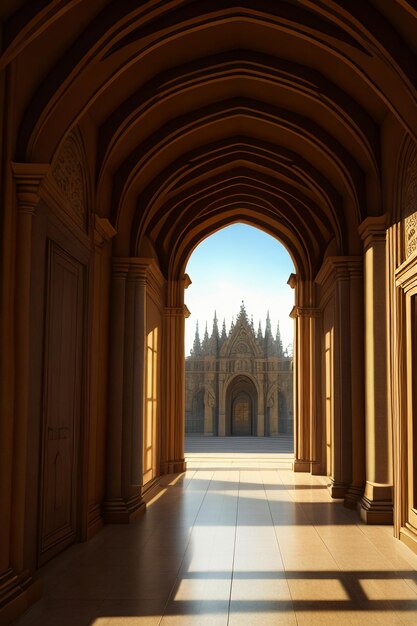 Architettura moderna di moda villa di lusso casa d'arte estetica sfondo di carta da parati