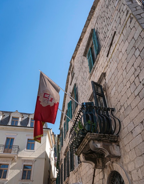 Architettura nella città vecchia di Cattaro in Montenegro