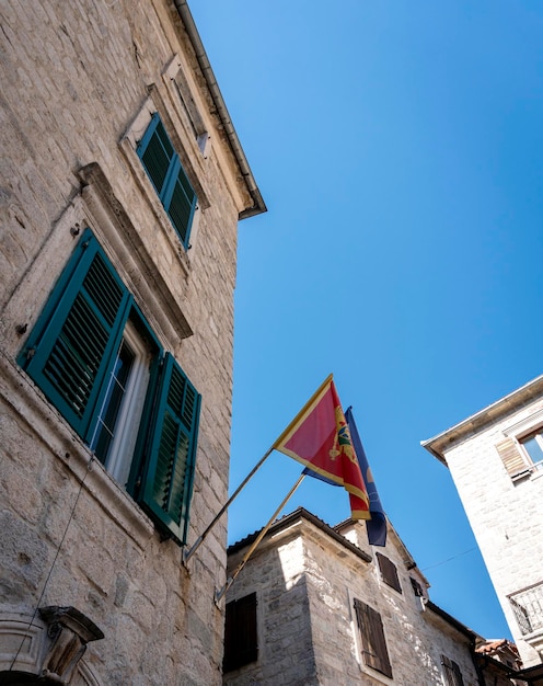 Architettura nella città vecchia di Cattaro in Montenegro