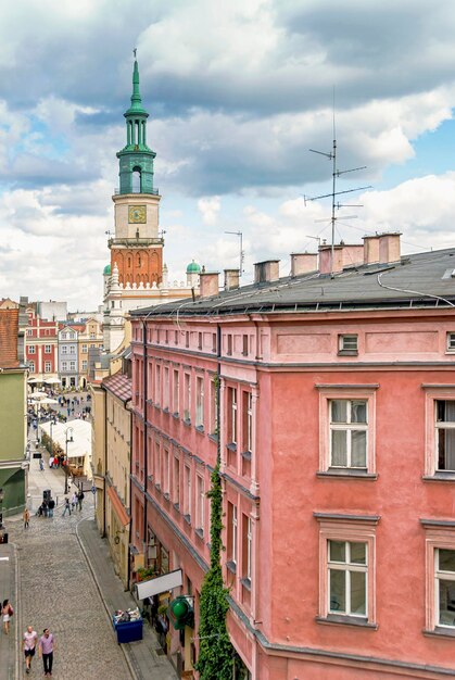 Architettura storica del municipio a Poznan