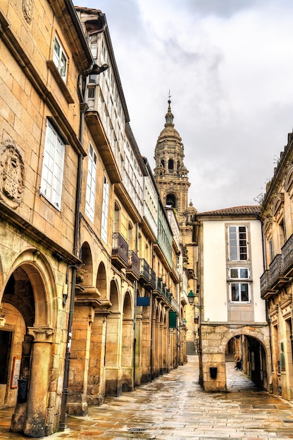 Architettura tradizionale di Santiago de Compostela in Spagna