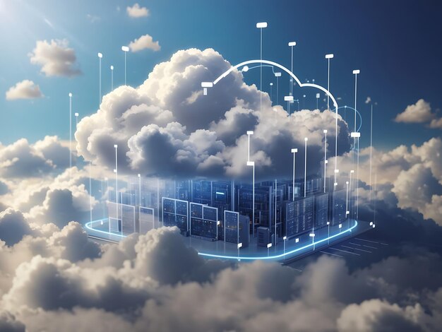 Archiviazione dati nel cloud, cloud computing e trasferimento dati Centro dati virtuale