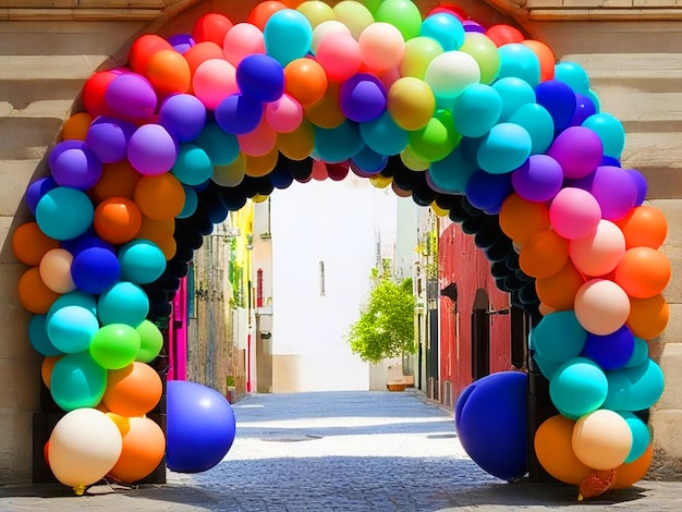 arco de globos medio arco hd pbhoto download