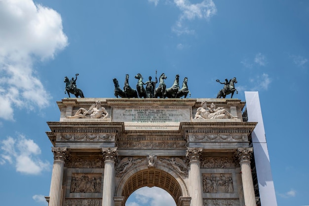 Arco della Pace a Milano Italia