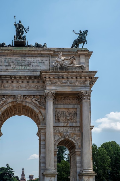 Arco della Pace a Milano Italia