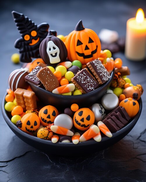 Arco di dolci di Halloween Candy Corn