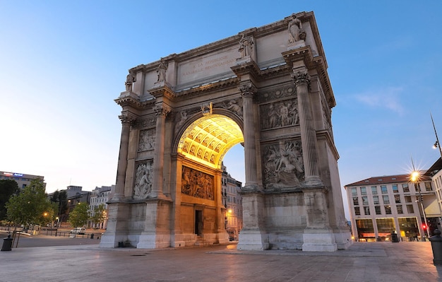 Arco di trionfo Porte Royale a Marsiglia Francia Costruito nel 1784 1839