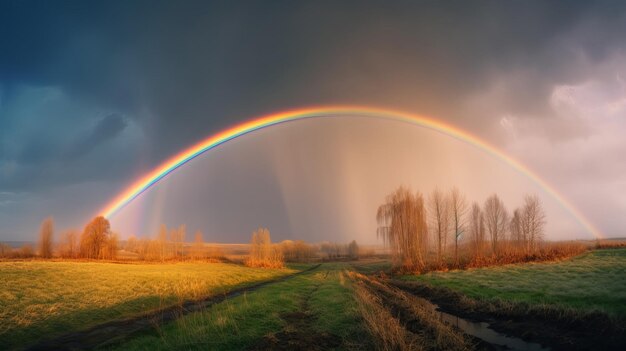 Arcobaleno in un bel cielo