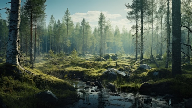 Arctic Forest Vray Tracing e la natura norvegese in un Sony Alpha A1 stranamente realistico