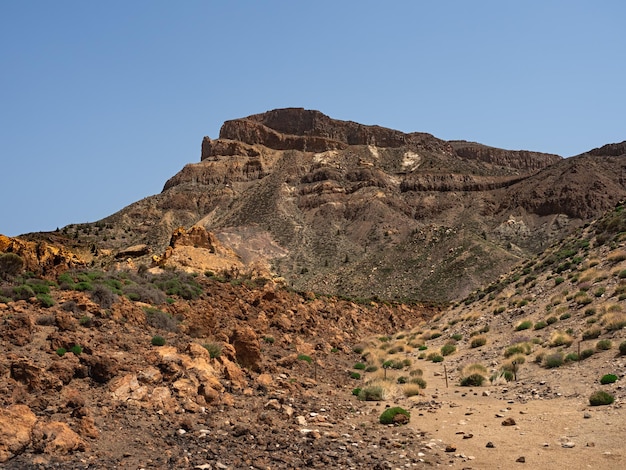 Area del belvedere delle piastrelle nel Parco Nazionale del Teide Tenerife