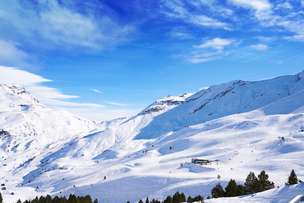 Area del cielo di Cerler in Pirenei di Huesca Spagna