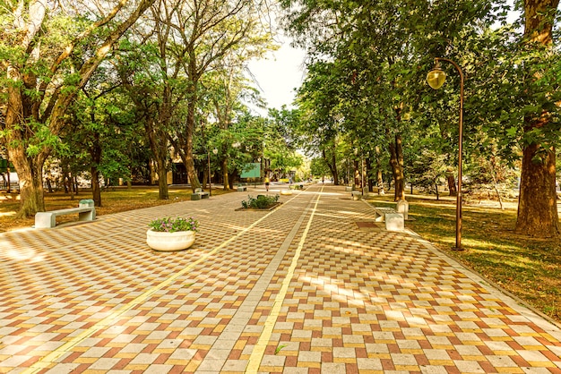 Area del parco in via Sovetov a Novorossiysk