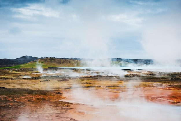 Area geotermica di Gunnuhver, penisola di Reykjanes, Islanda