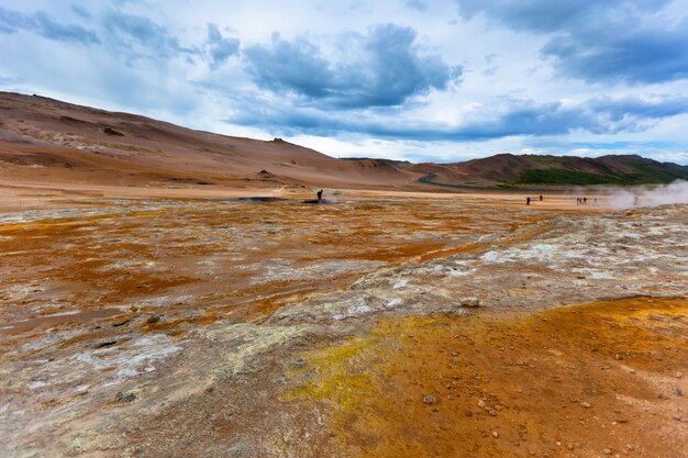 Area geotermica in Islanda