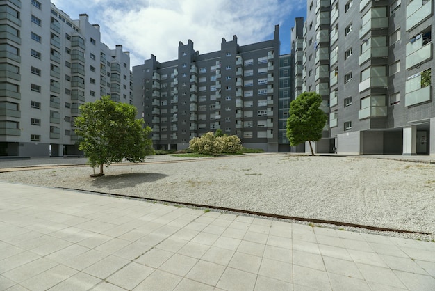 Aree comuni di un'urbanizzazione di edifici residenziali