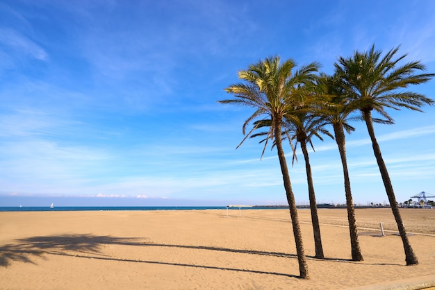 Arene della spiaggia di Valencia La Malvarrosa Spagna