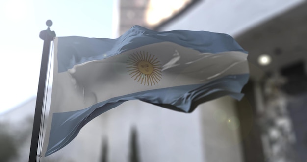 Argentina bandiera nazionale paese sventolando bandiera Politica e notizie illustrazione