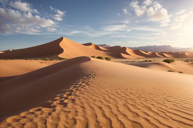 Argolate panoramiche e dune di sabbia a sossusvlei attrazione turistica e di viaggio in namibia