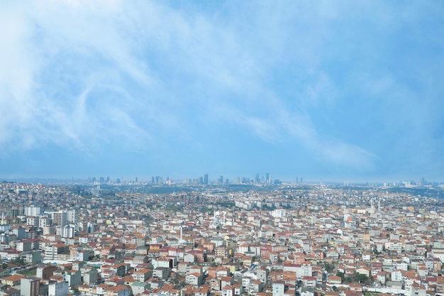 Arial View of Istanbul Asian Side Blocchi edilizi urbani