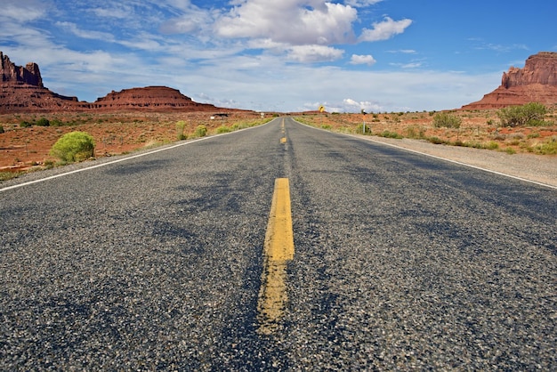 Arizona Highway HIghway attraverso il monumento Arizona Desert Arizona Photo Collection