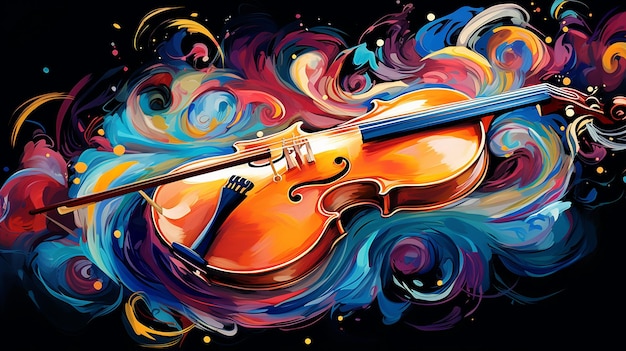Armonia musicale a colori, un'interpretazione visiva di musica meravigliosa