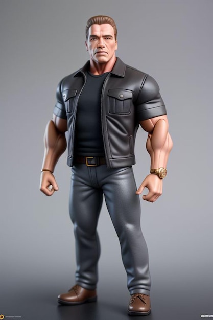 Arnold Schwarzenegger figurina carina giocattolo di Arnold Schwarzeneger