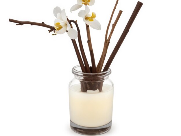 Aroma fresco di vaniglia d'orchidea con bastoncini