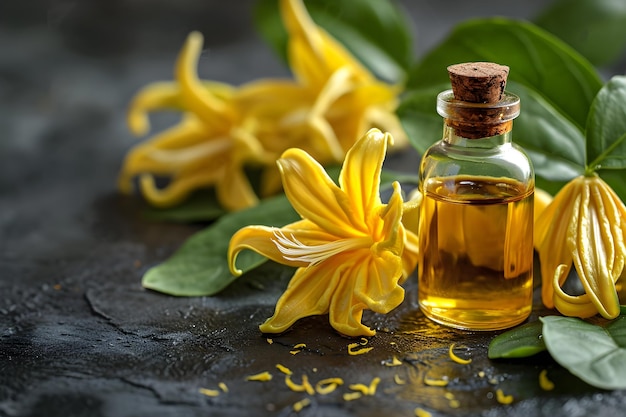 Aromaterapia Eleganza Ylang Ylang Essenza per la salute IA generativa