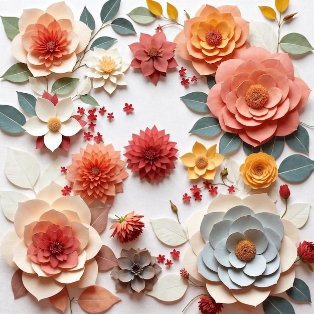 Arranco di fiori di carta