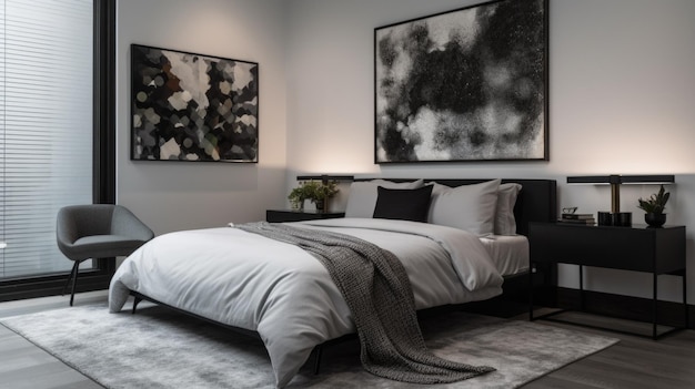 Arredamento camera da letto home interior design Moderno stile contemporaneo