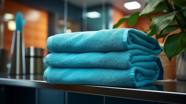 arredamento interno del bagno asciugamani e sapone moderni