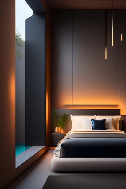 Arredamento minimalista e illuminazione ambientale