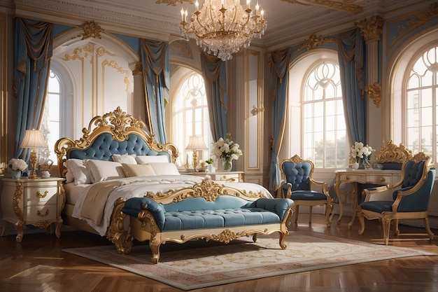 Arredamento per camera da letto vittoriano Eleganza classica rivisitata