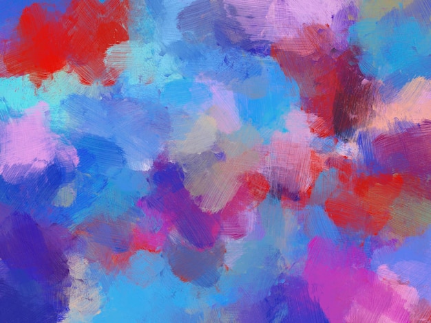 Arte astratta sfondo Dipinto ad olio su tela design minimalista colorato blu