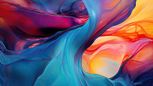 Arte astratta texture d'onda sfondo fluido sfondo strato di olio colorato