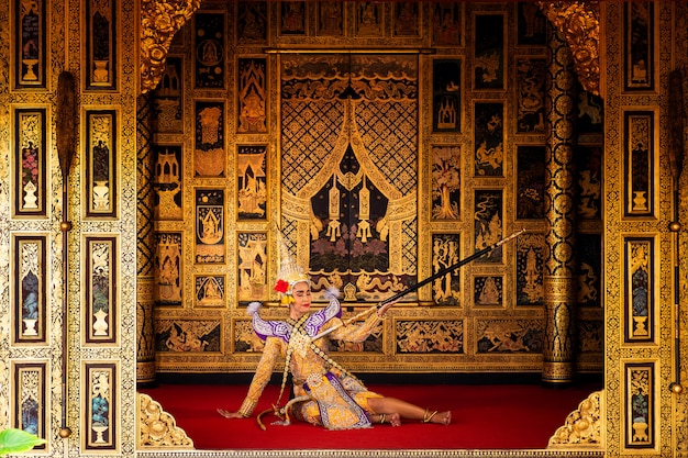 Arte cultura Thailandia Ballando in khon mascherato in letteratura ramayana