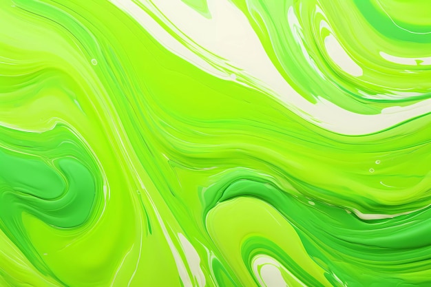 Arte del marmo che dipinge modello di vernice liquida astratta verde