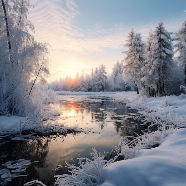 arte del paesaggio invernale