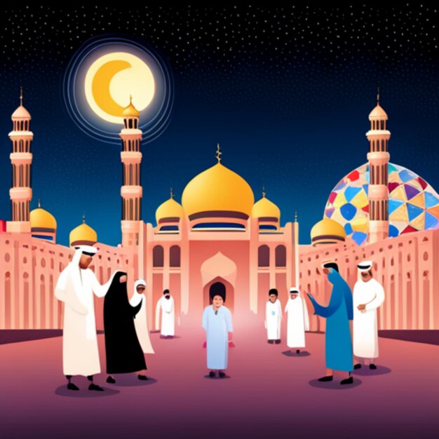 Arte del ritratto di Ramadan Mubarak con metà viaggio