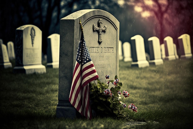 Arte dell'illustrazione del concetto di Memorial Day